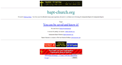 Desktop Screenshot of bapt-church.org