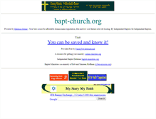 Tablet Screenshot of bapt-church.org