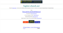 Desktop Screenshot of bapt-church.net