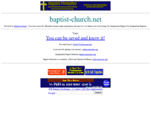 Tablet Screenshot of bapt-church.net